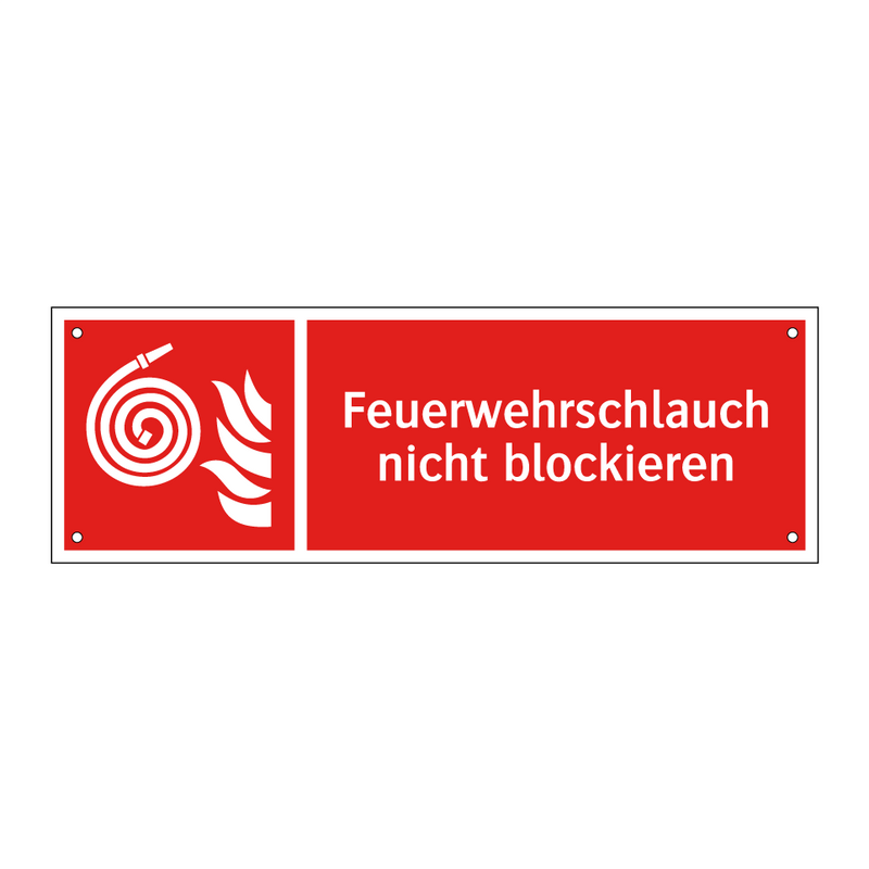Feuerwehrschlauch nicht blockieren