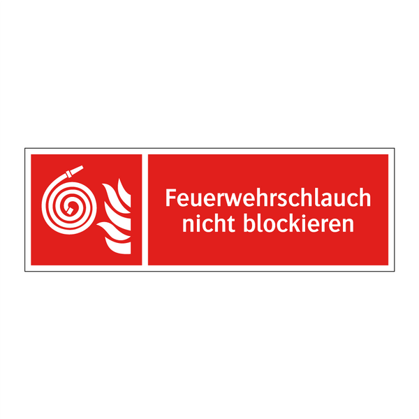 Feuerwehrschlauch nicht blockieren