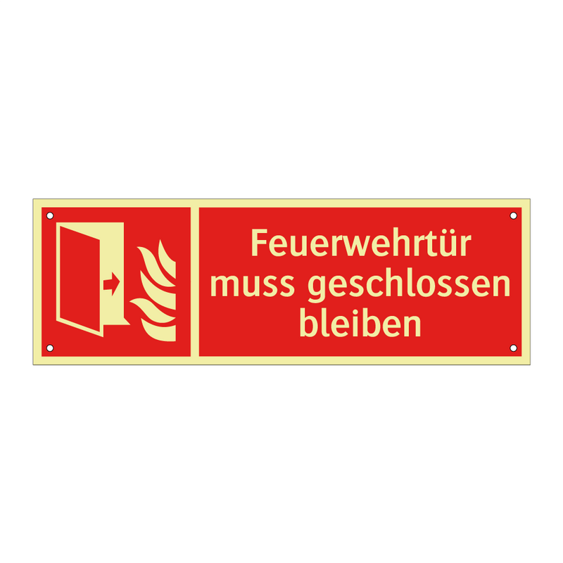 Feuerwehrtür muss geschlossen bleiben
