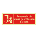 Feuerwehrtür muss geschlossen bleiben