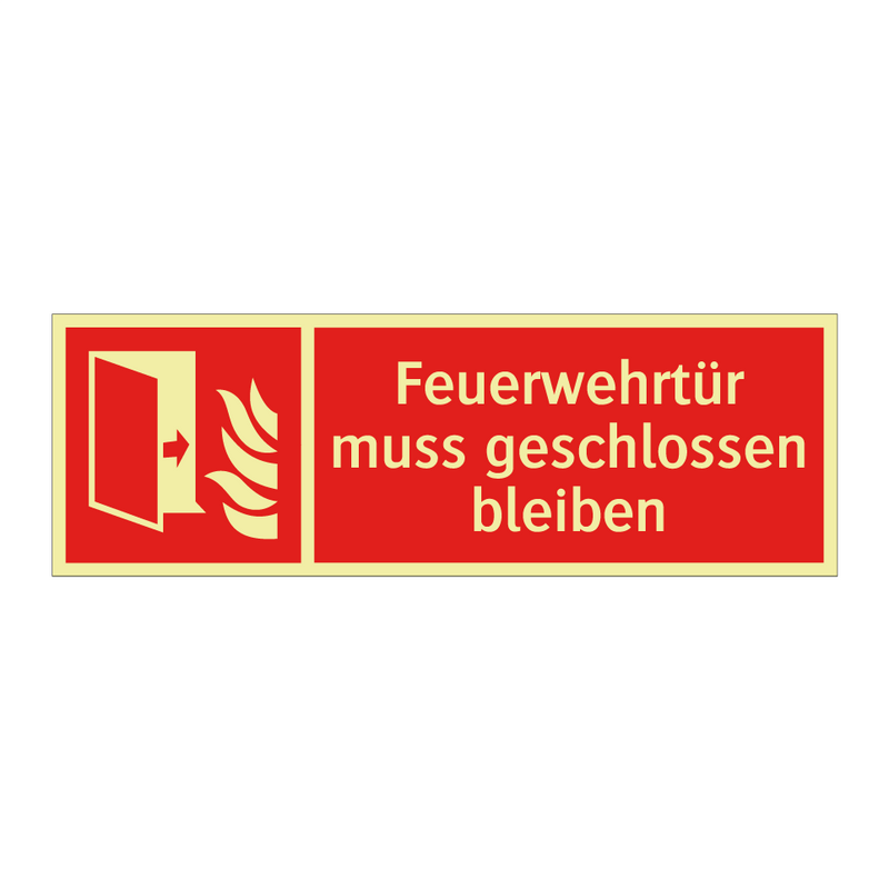 Feuerwehrtür muss geschlossen bleiben