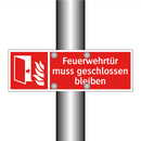 Feuerwehrtür muss geschlossen bleiben