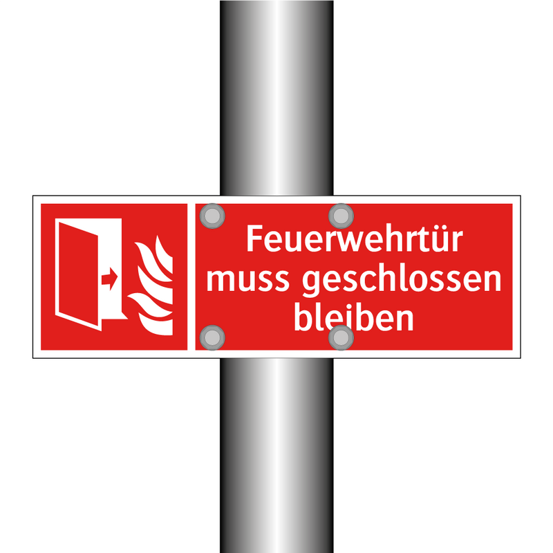 Feuerwehrtür muss geschlossen bleiben
