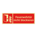 Feuerwehrtür nicht blockieren