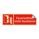 Feuerwehrtür nicht blockieren