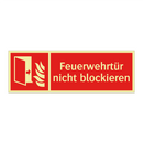 Feuerwehrtür nicht blockieren