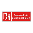 Feuerwehrtür nicht blockieren