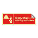 Feuerwehrzufahrt ständig freihalten
