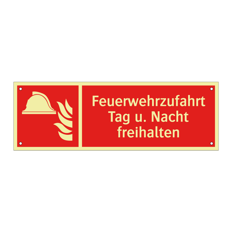 Feuerwehrzufahrt Tag u. Nacht freihalten