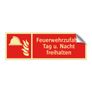 Feuerwehrzufahrt Tag u. Nacht freihalten