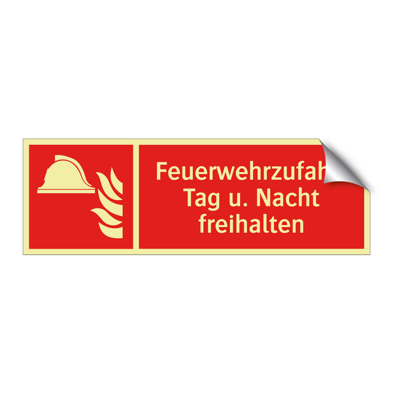 Feuerwehrzufahrt Tag u. Nacht freihalten
