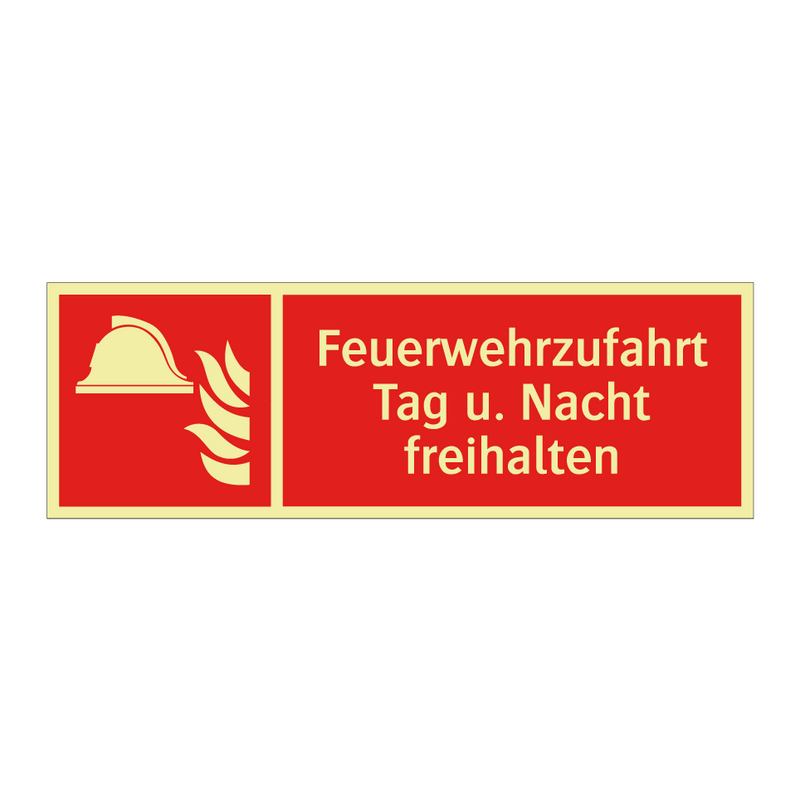 Feuerwehrzufahrt Tag u. Nacht freihalten
