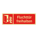 Fluchttür freihalten