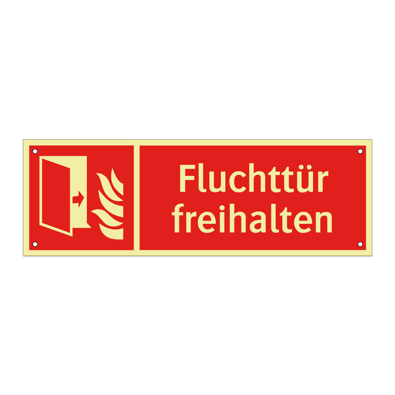 Fluchttür freihalten