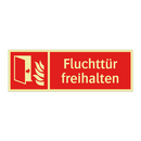 Fluchttür freihalten