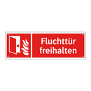 Fluchttür freihalten