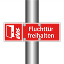 Fluchttür freihalten