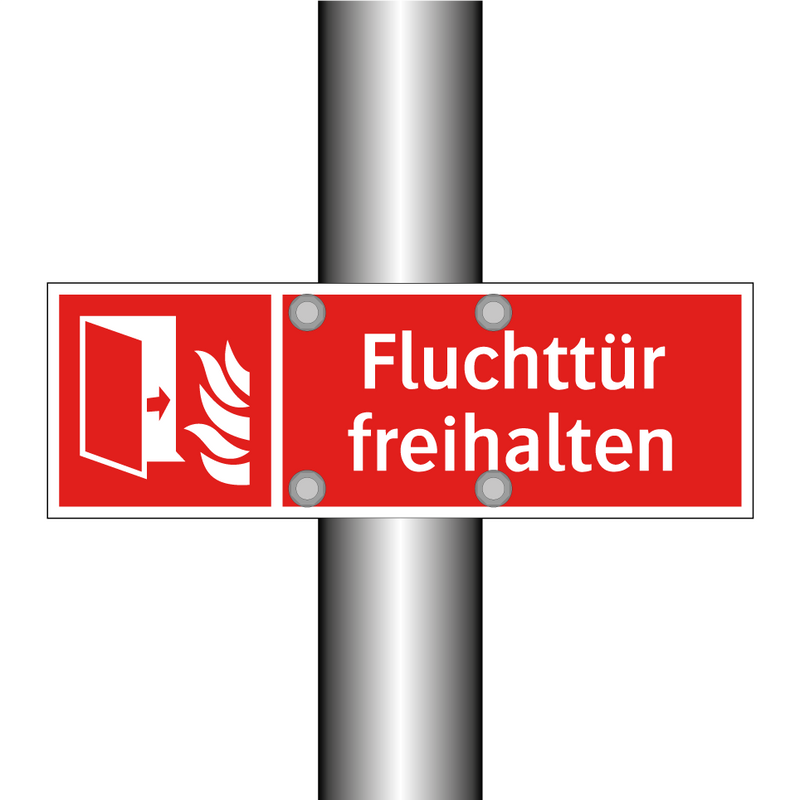 Fluchttür freihalten