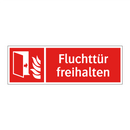Fluchttür freihalten