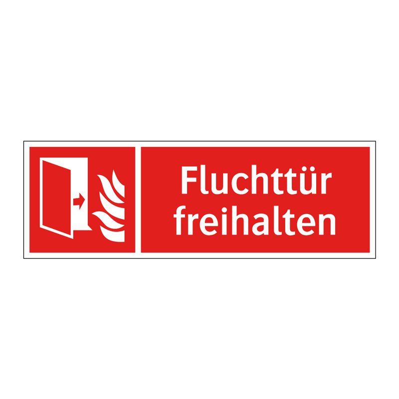 Fluchttür freihalten