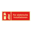 Für elektrische Installationen