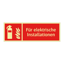 Für elektrische Installationen