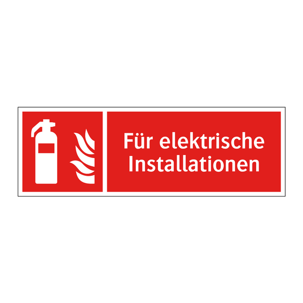 Für elektrische Installationen