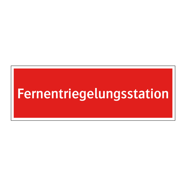 Fernentriegelungsstation