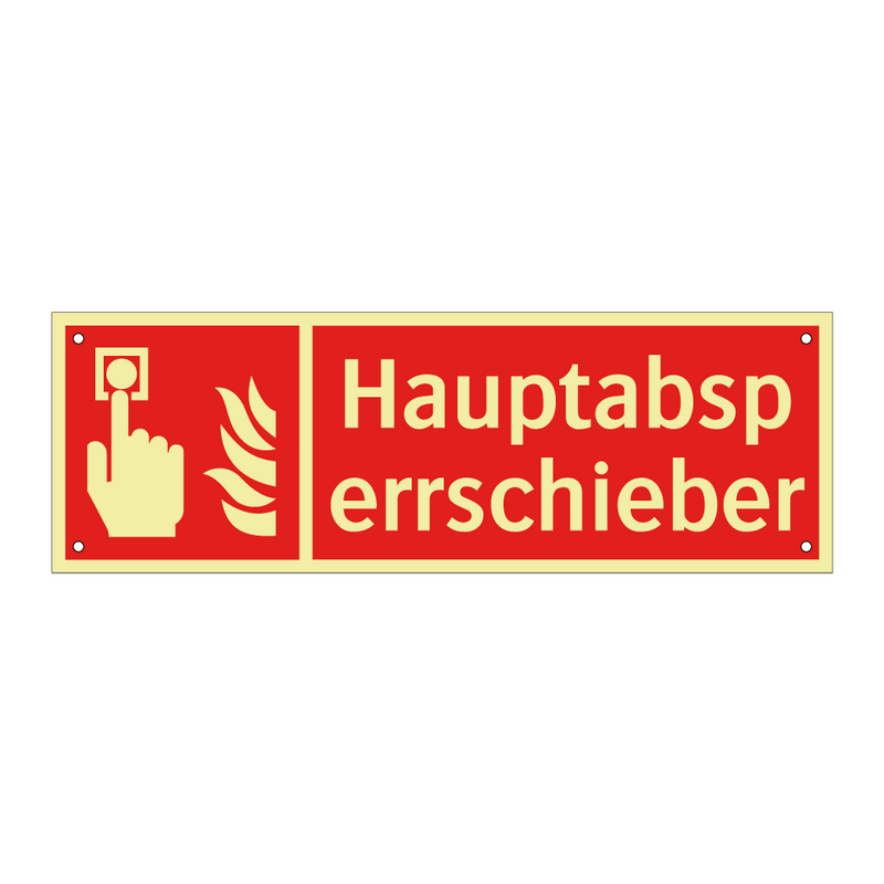Hauptabsperrschieber