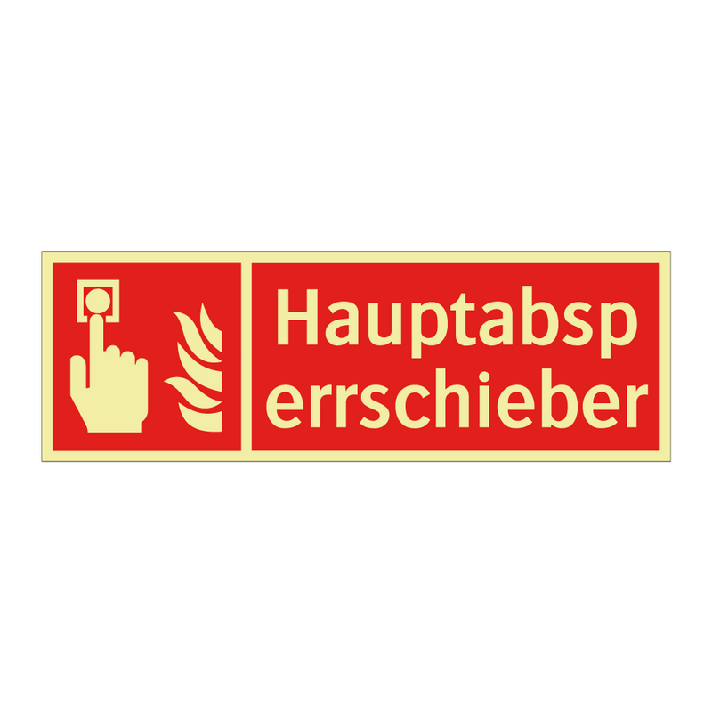 Hauptabsperrschieber