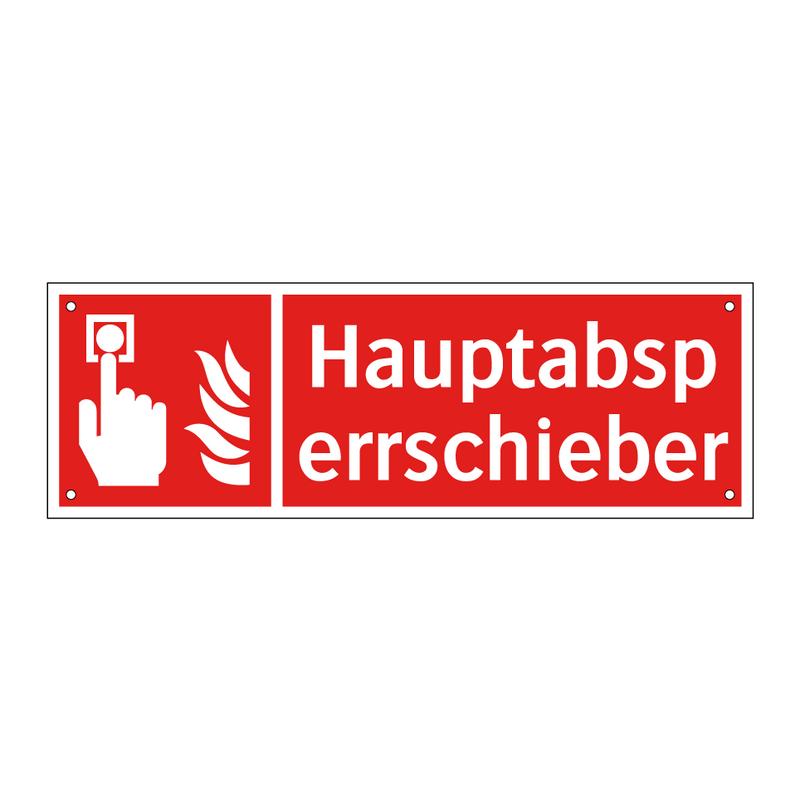 Hauptabsperrschieber