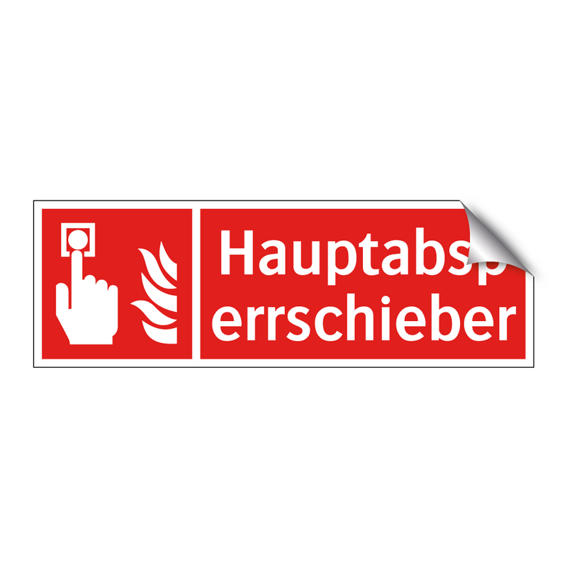 Hauptabsperrschieber