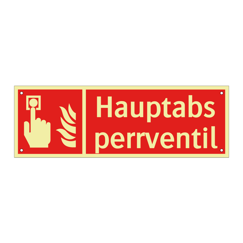Hauptabsperrventil