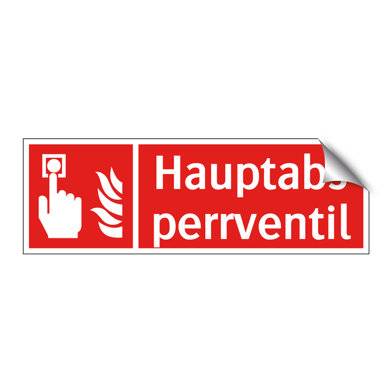 Hauptabsperrventil