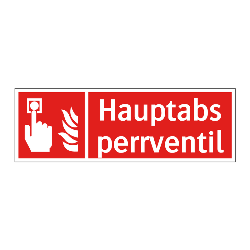 Hauptabsperrventil