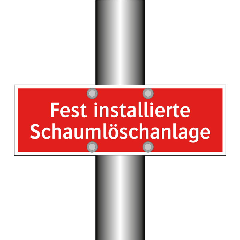 Fest installierte Schaumlöschanlage