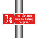 Im Brandfall keinen Aufzug benutzen