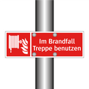 Im Brandfall Treppe benutzen
