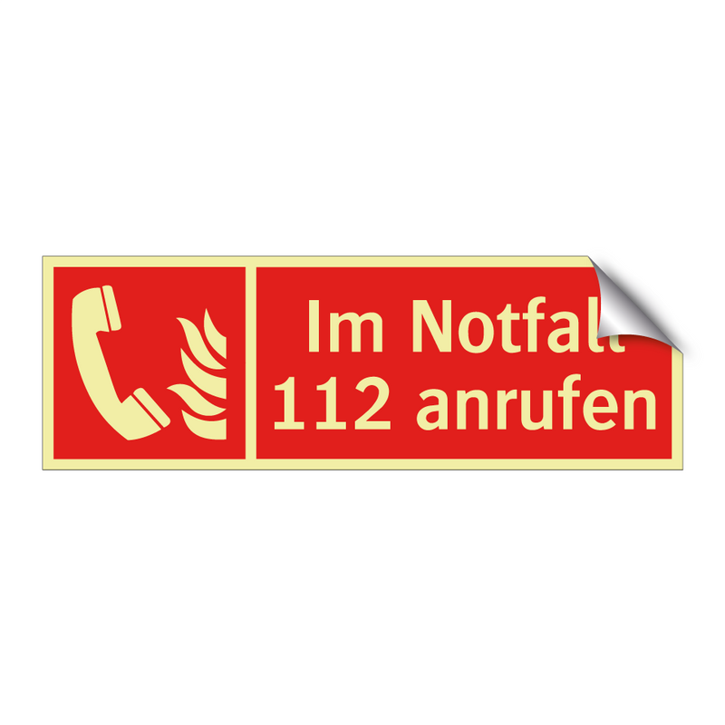 Im Notfall 112 anrufen