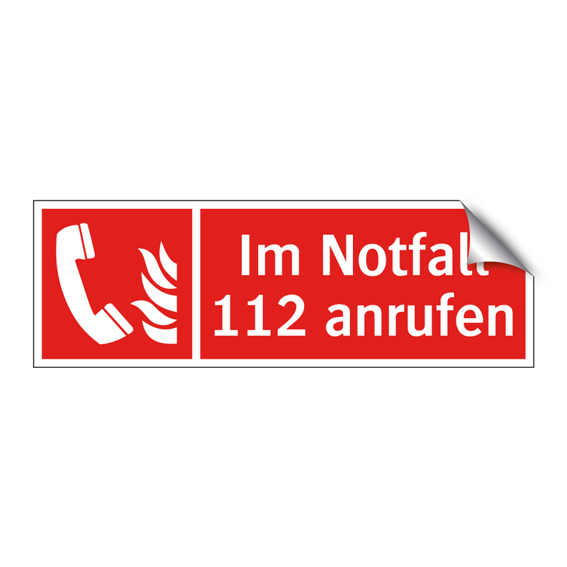 Im Notfall 112 anrufen
