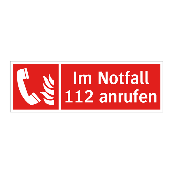 Im Notfall 112 anrufen