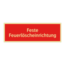 Feste Feuerlöscheinrichtung