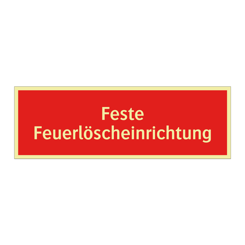 Feste Feuerlöscheinrichtung