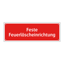 Feste Feuerlöscheinrichtung