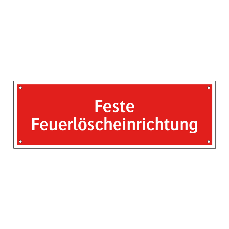 Feste Feuerlöscheinrichtung