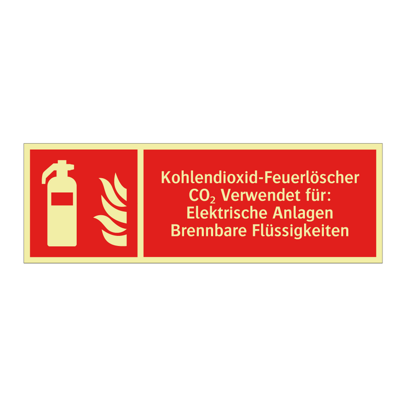 Kohlendioxid-Feuerlöscher CO₂ Verwendet für: Elektrische Anlagen Brennbare Flüssigkeiten