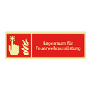 Lagerraum für Feuerwehrausrüstung