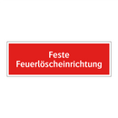 Feste Feuerlöscheinrichtung