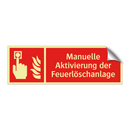 Manuelle Aktivierung der Feuerlöschanlage