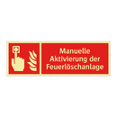 Manuelle Aktivierung der Feuerlöschanlage